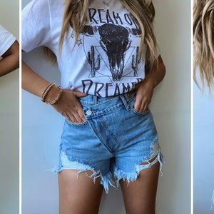 High Waist Denim Shorts